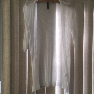 White cardigan